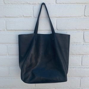 Madewell Black Leather Transport Tote